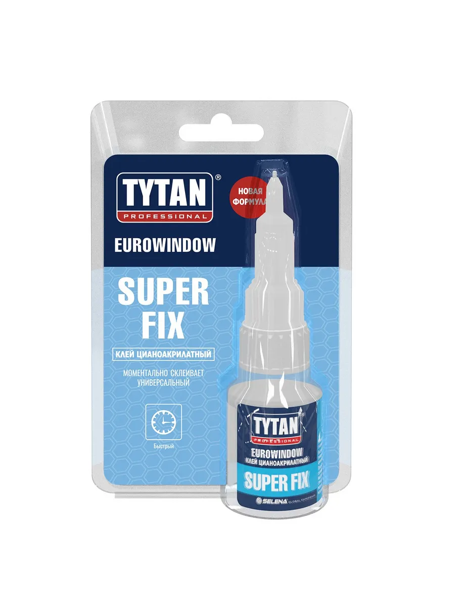 Клей цианоакрилатный Tytan Professional EUROWINDOW Super Fix (20гр)