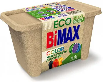 BIMAX COLOR средство для стирки жидкое в капсулах 12 шт