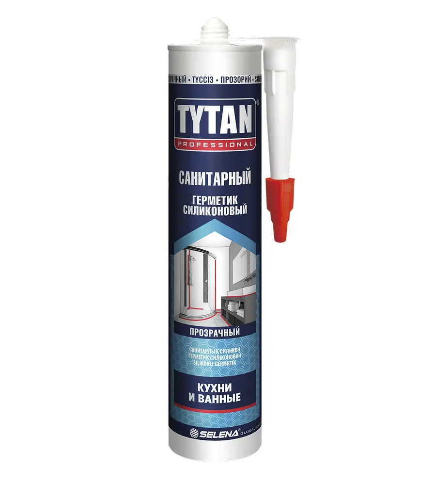 Герметик силиконовый TYTAN Professional санитарный белый, 280 мл