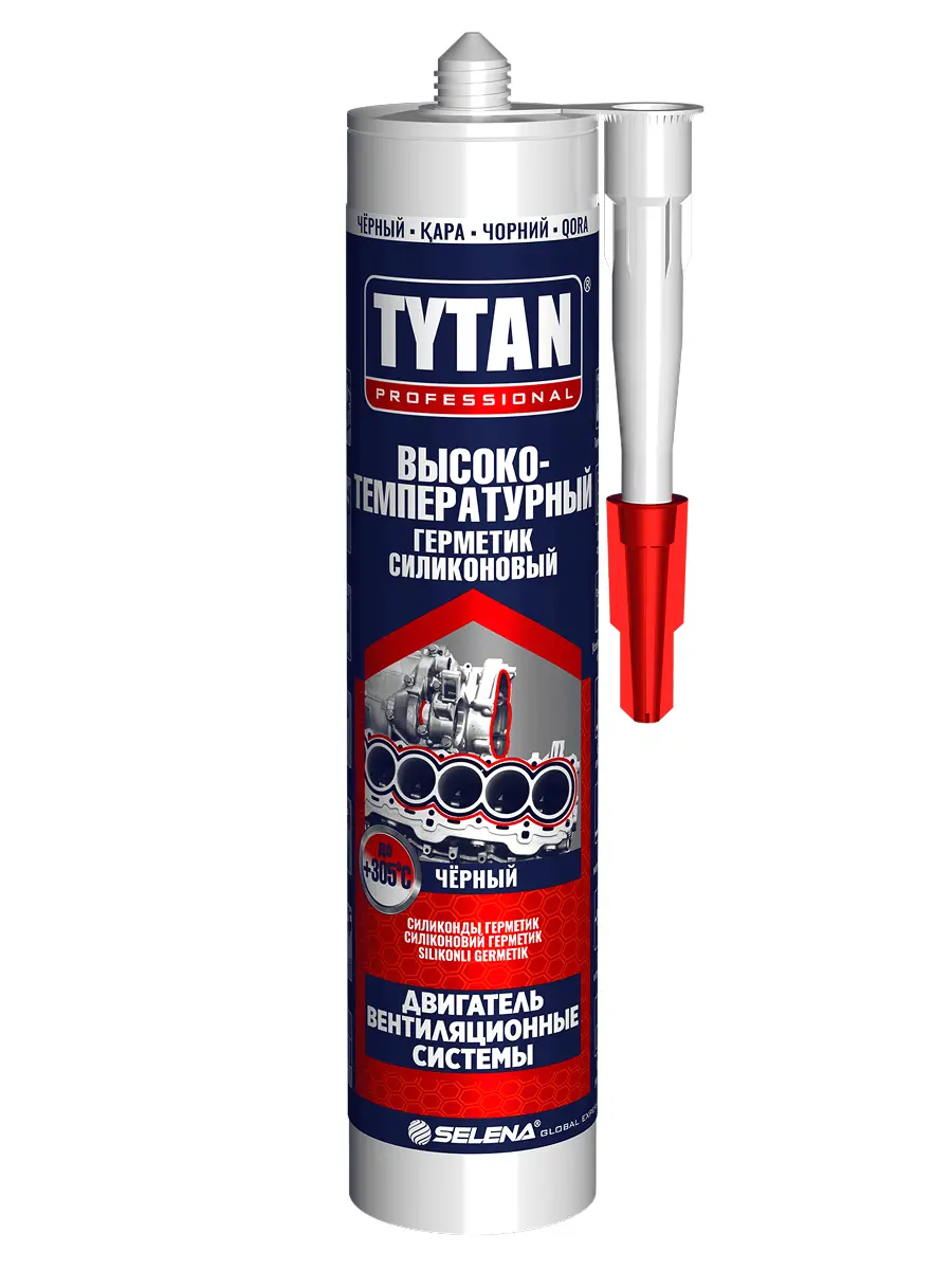 Герметик силиконовый высокотемпературный TYTAN Professional 280мл