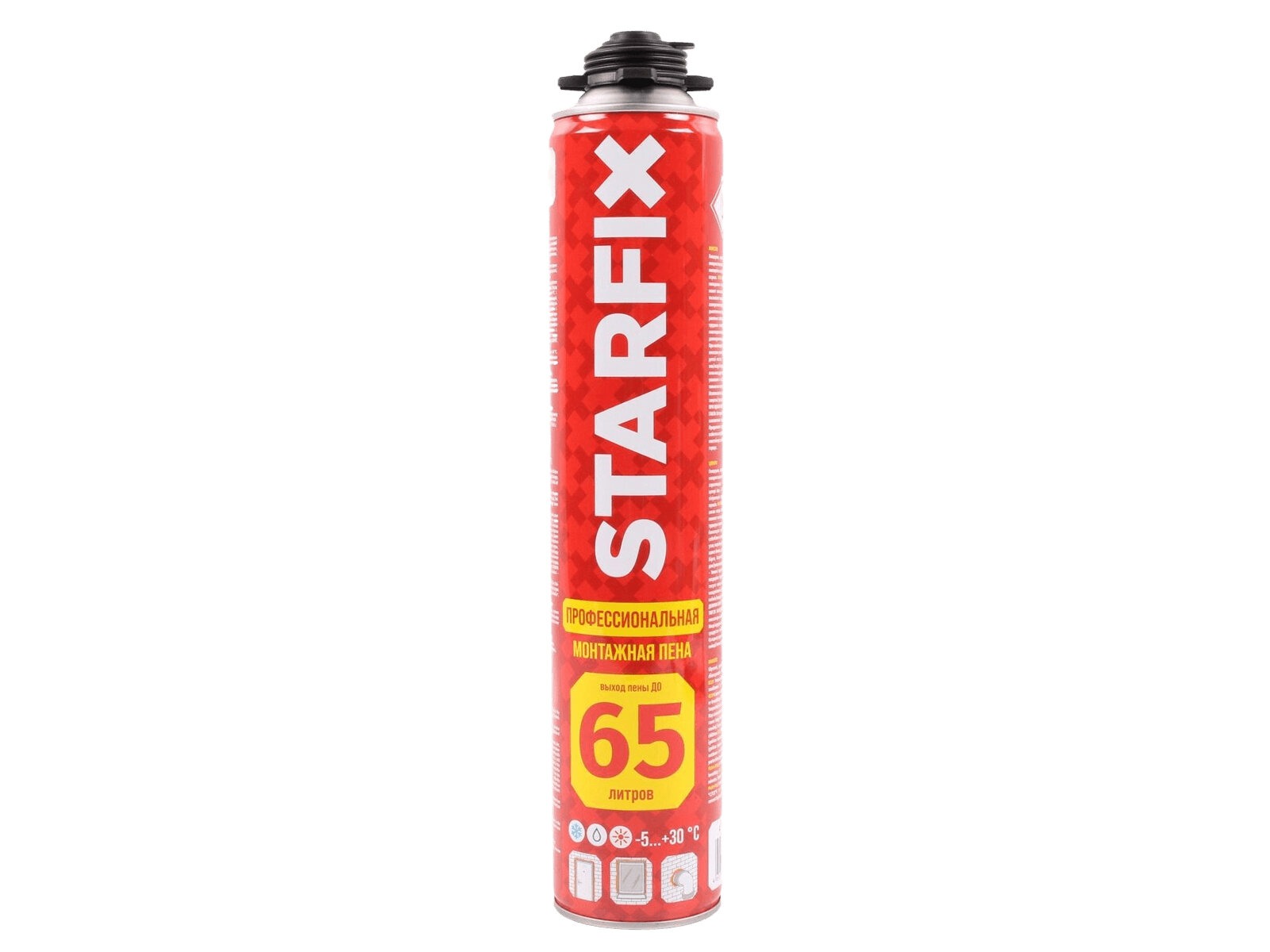 Пена монтажная Starfix Foam Pro 65 профессиональная всесезонная (850мл)